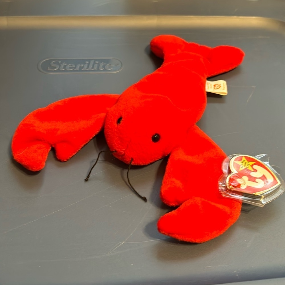 New Vintage Pinchers the Lobster TY Beanie Baby